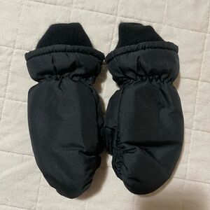 Black mittens women size Small